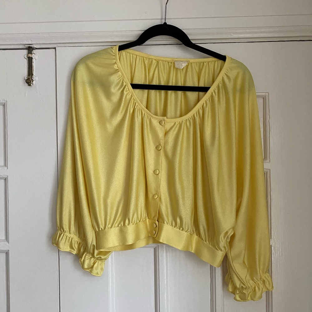 Vintage yellow blouse